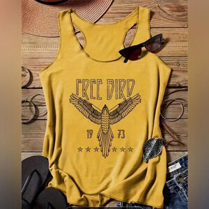 NWT Freebird Ginger colored tank super comfy with stretch XXL Concert style